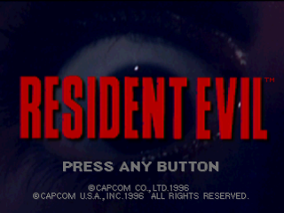 Resident Evil Director's Cut title screen for Playstation